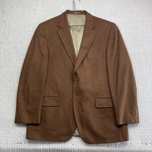 VTG Arnold Brant Pure Cashmere Sport Coat Blazer Jacket Men’s Light Brown Read*